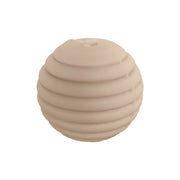 perlina rigata separatore 14x14mm in silicone alimentare beige