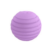 perlina rigata separatore 14x14mm in silicone alimentare ciclamino