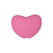 perlina cuore separatore 20x16mm in silicone alimentare rosa forte