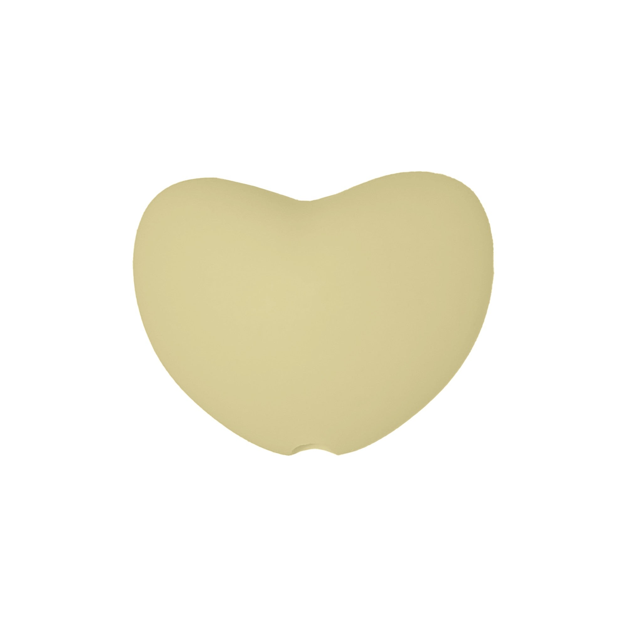 perlina cuore separatore 20x16mm in silicone alimentare pulcino
