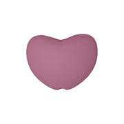 perlina cuore separatore 20x16mm in silicone alimentare rosa antico