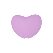 perlina cuore separatore 20x16mm in silicone alimentare rosa