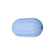 perlina separatore rigato 17x10mm in silicone alimentare azzurro baby