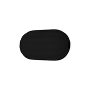 perlina separatore rigato 17x10mm in silicone alimentare nero