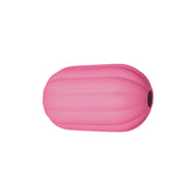 perlina separatore rigato 17x10mm in silicone alimentare rosa forte