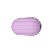 perlina separatore rigato 17x10mm in silicone alimentare rosa lilla