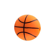 perlina separatore palla da basket 15mm in silicone alimentare arancione