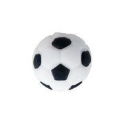 perlina separatore palla da calcio 15mm in silicone alimentare Bianco