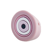 perlina separatore occhio greco nazar 20x10 in silicone alimentare rosa