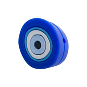 perlina separatore occhio greco nazar 20x10 in silicone alimentare bluette