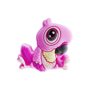 perlina separatore pappagallo 30x30mm in silicone alimentare fucsia