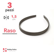 Cerchietto per Capelli Raso 1,5cm Kit 3 Pezzi Verde COD.08