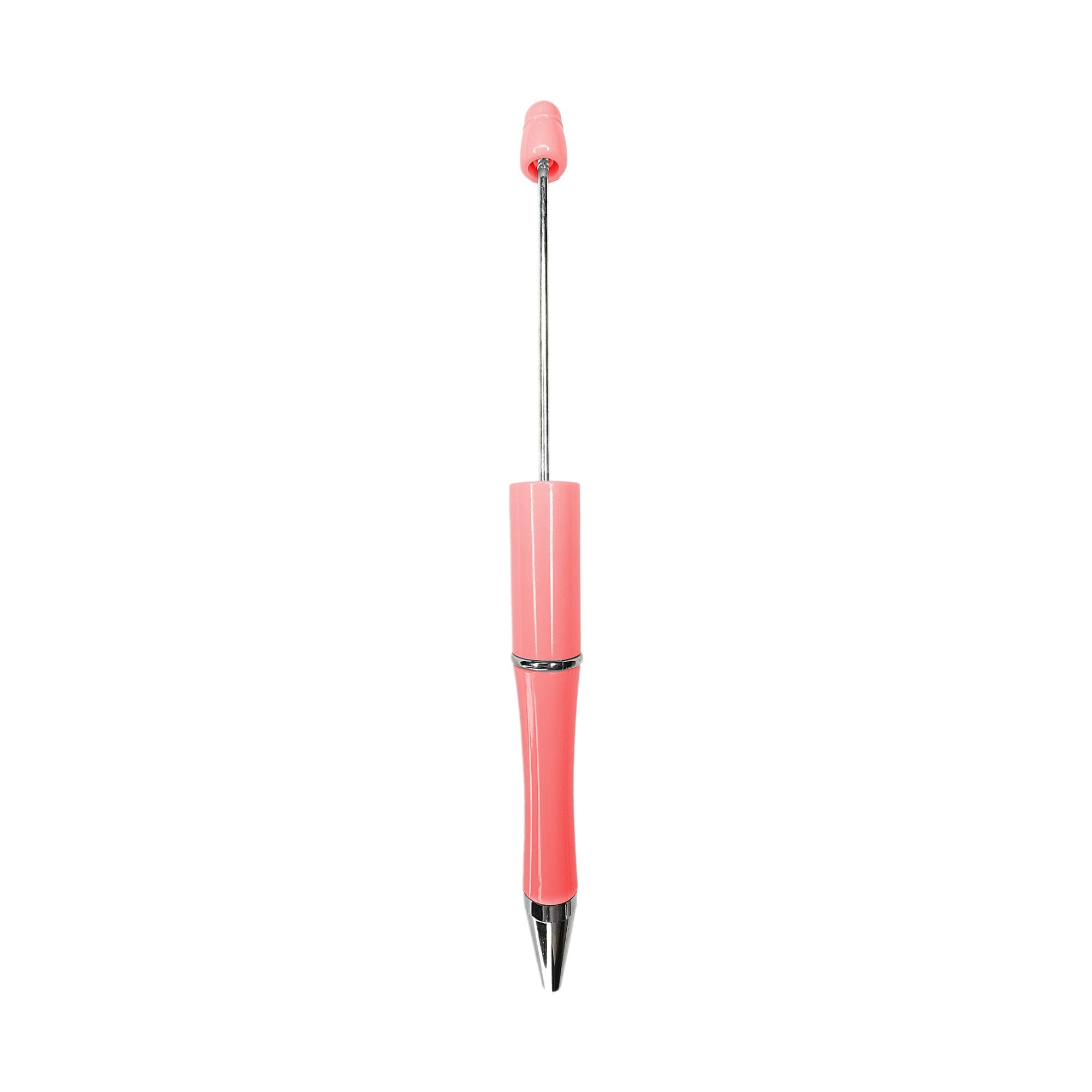 penna personalizzabile con perle e oggetti in silicone corallo