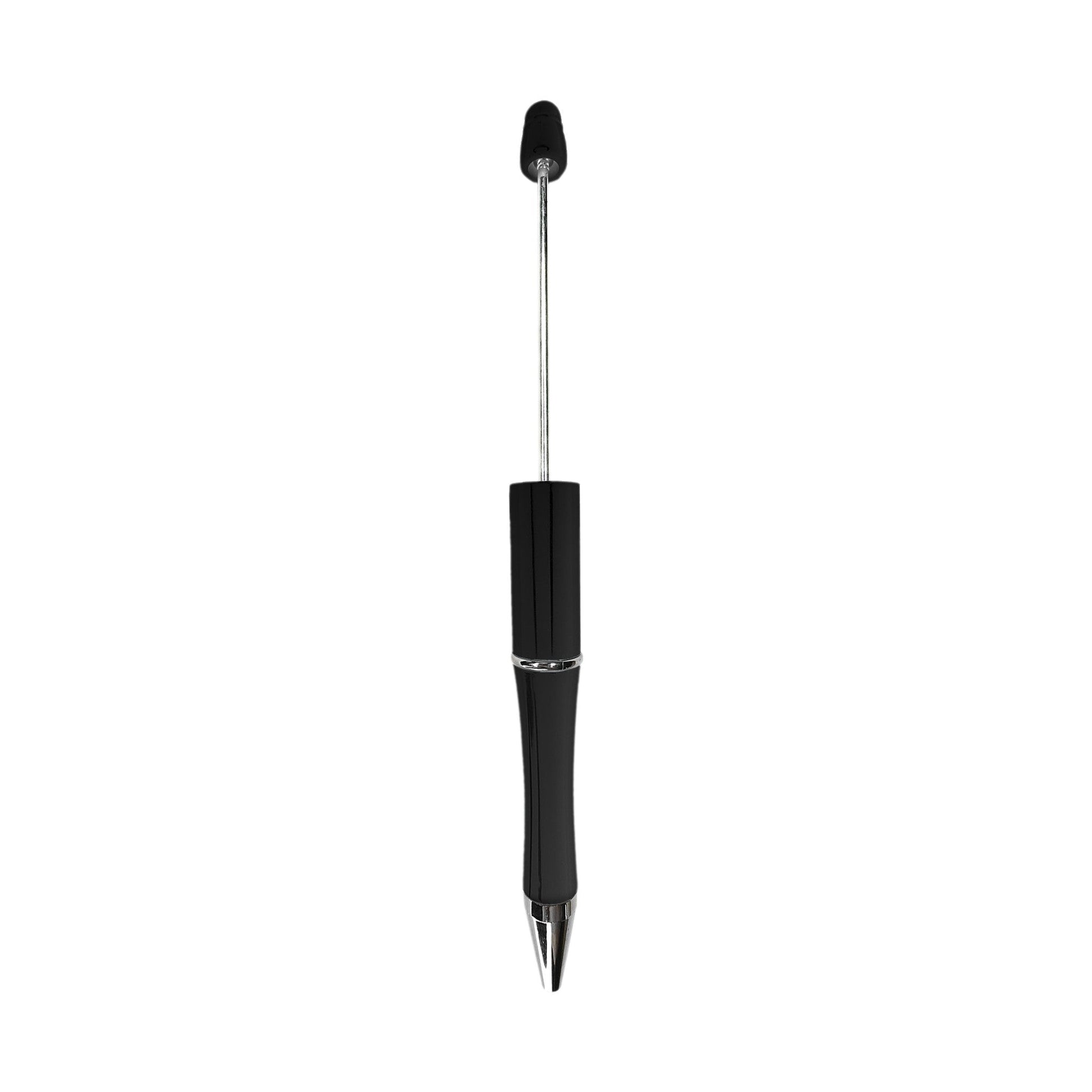 penna personalizzabile con perle e oggetti in silicone nero