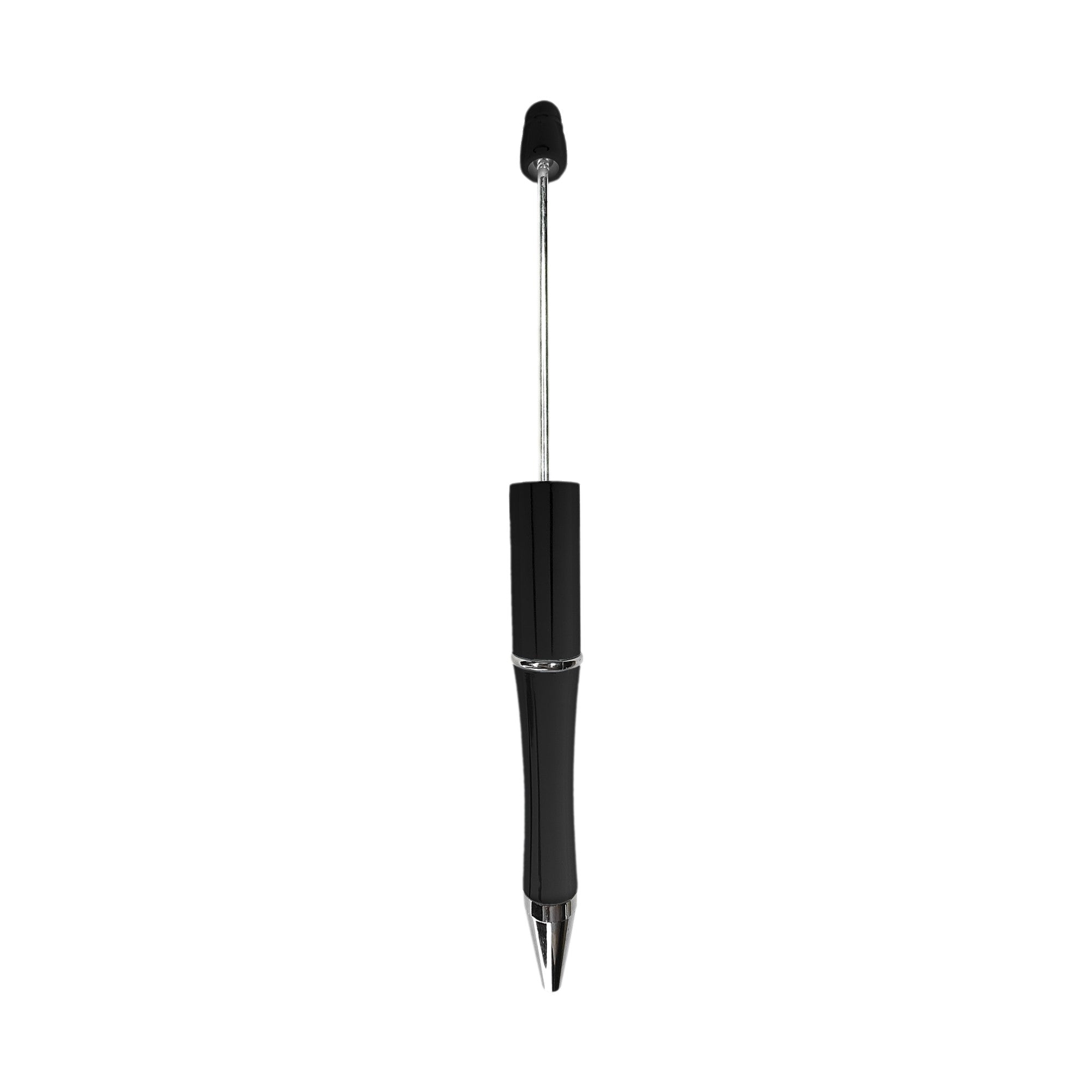 penna personalizzabile con perle e oggetti in silicone nero