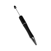 penna personalizzabile con perle e oggetti in silicone nero
