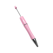 penna personalizzabile con perle e oggetti in silicone rosa