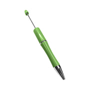 penna personalizzabile con perle e oggetti in silicone verde