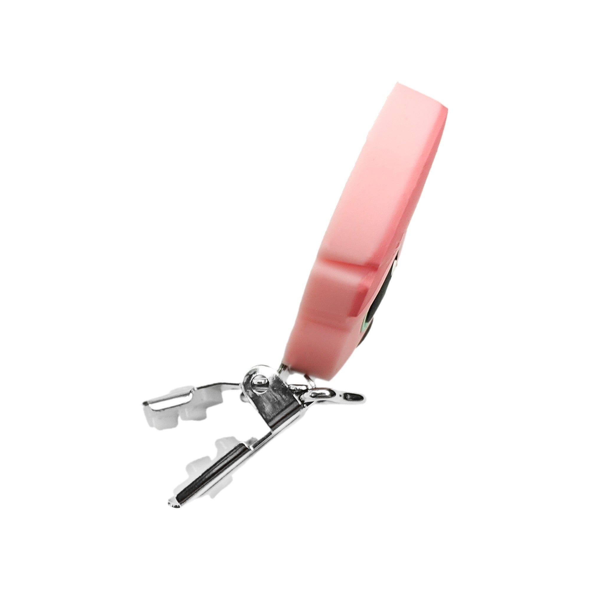 clip stitch angel in silicone 65x53mm per porta ciuccio e catenelle in silicone per dentizione neonati rosa