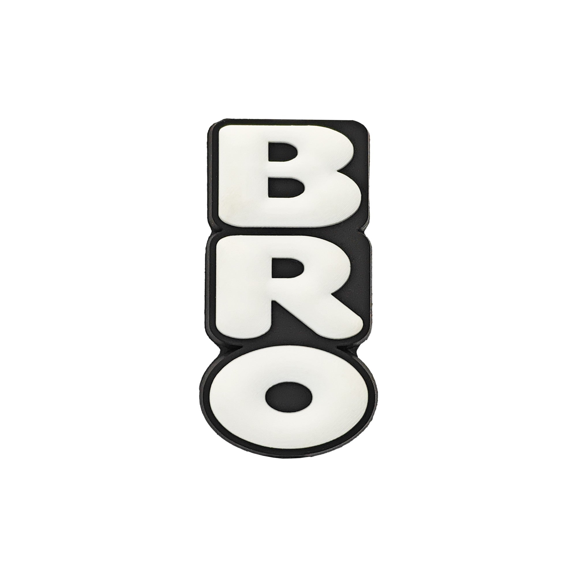 perlina separatore BRO 35x19mm in silicone alimentare per personalizzare penne portachiavi collane braccialetti nero
