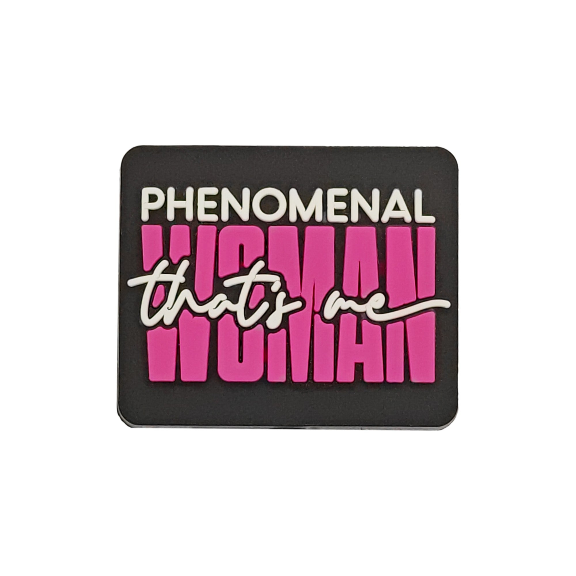 perlina separatore scritta woman 30x25mm in silicone alimentare per personalizzare penne portachiavi collane braccialetti