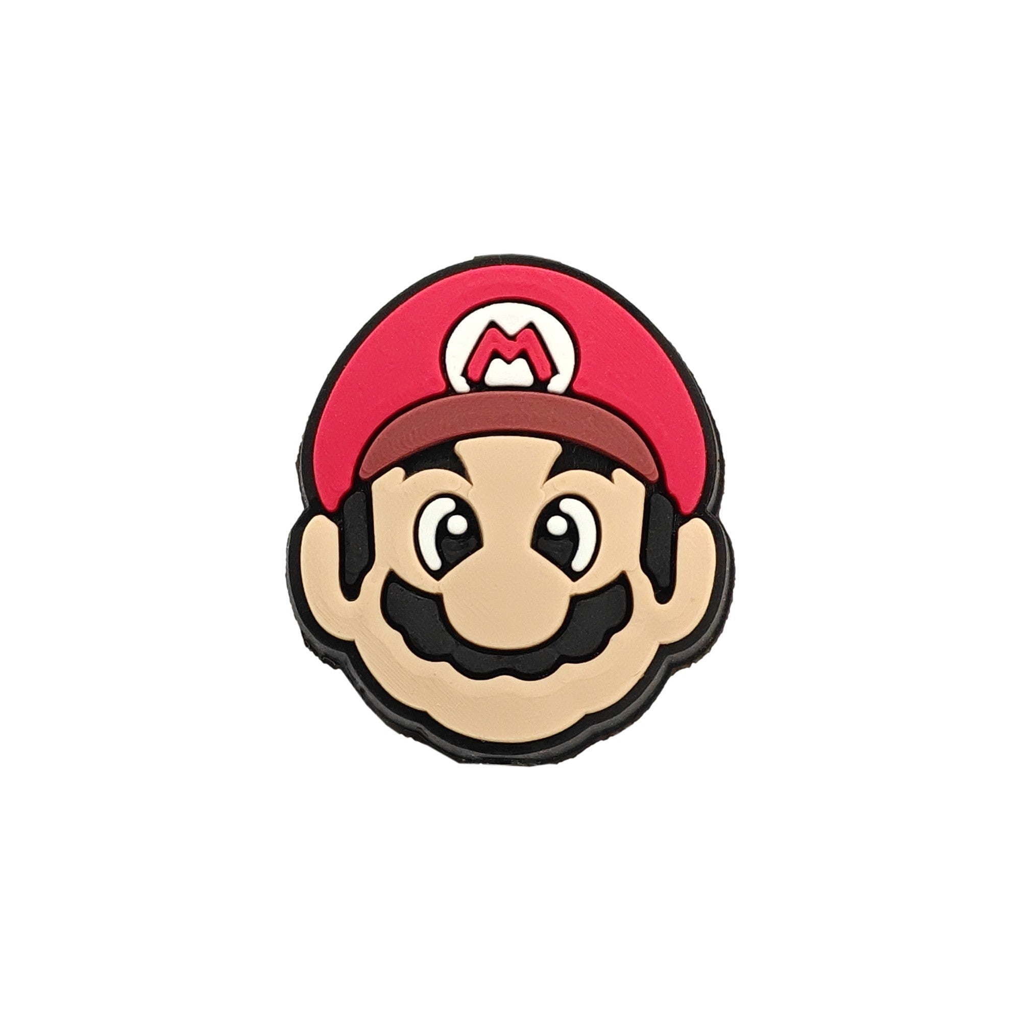 Faccia Super Mario in Silicone 25x22mm - Rosso