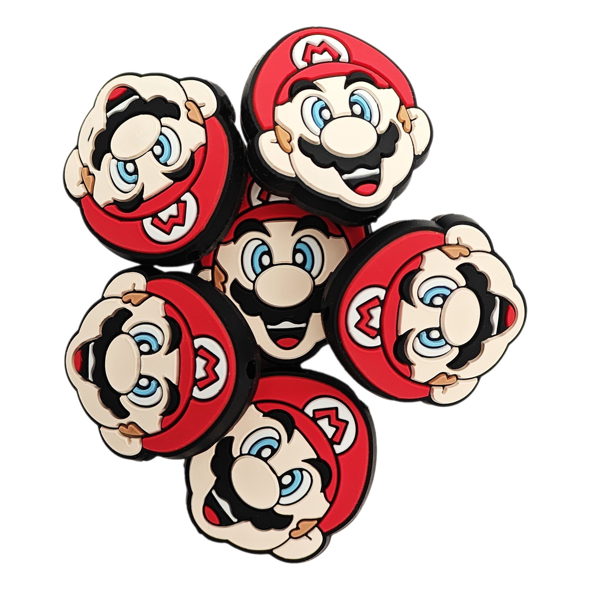 Super Mario in Silicone 31x29mm - Rosso