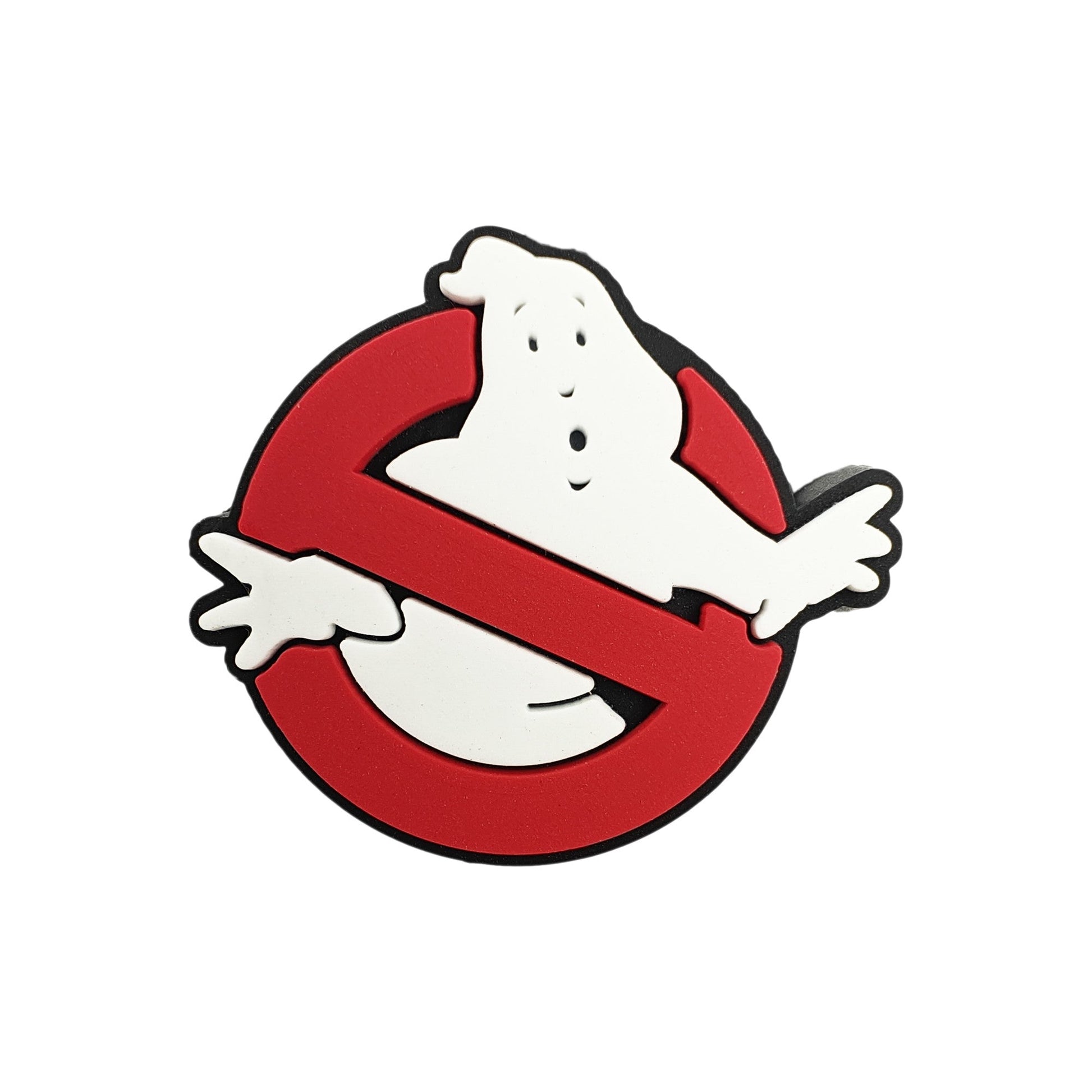 perlina separatore logo ghostbusters 28x26mm in silicone alimentare per personalizzare penne portachiavi collane braccialetti