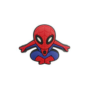 perlina separatore spiderman chibi 33x26mm in silicone alimentare per personalizzare penne portachiavi collane braccialetti