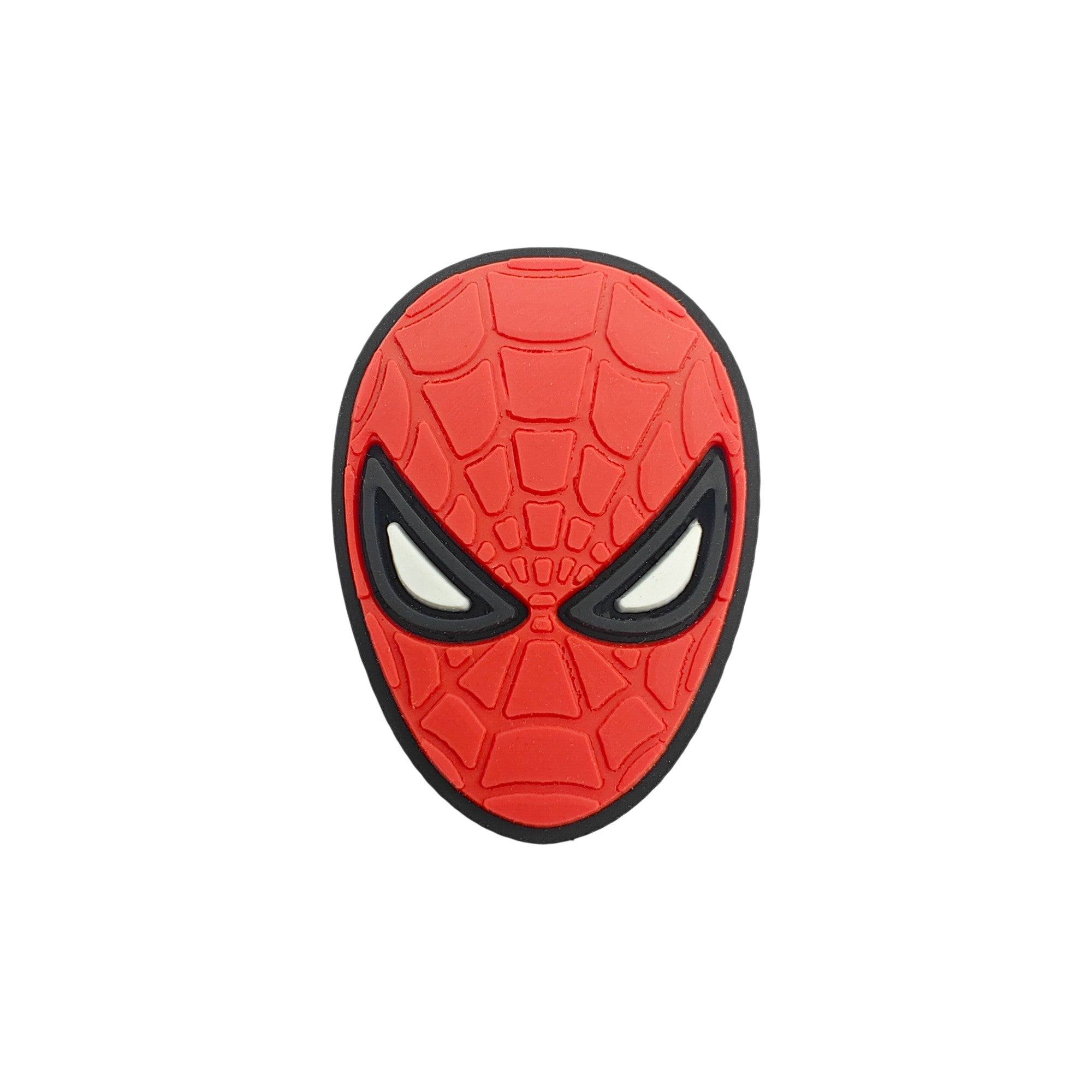 perlina separatore maschera spiderman 28x20mm in silicone alimentare per personalizzare penne portachiavi collane braccialetti