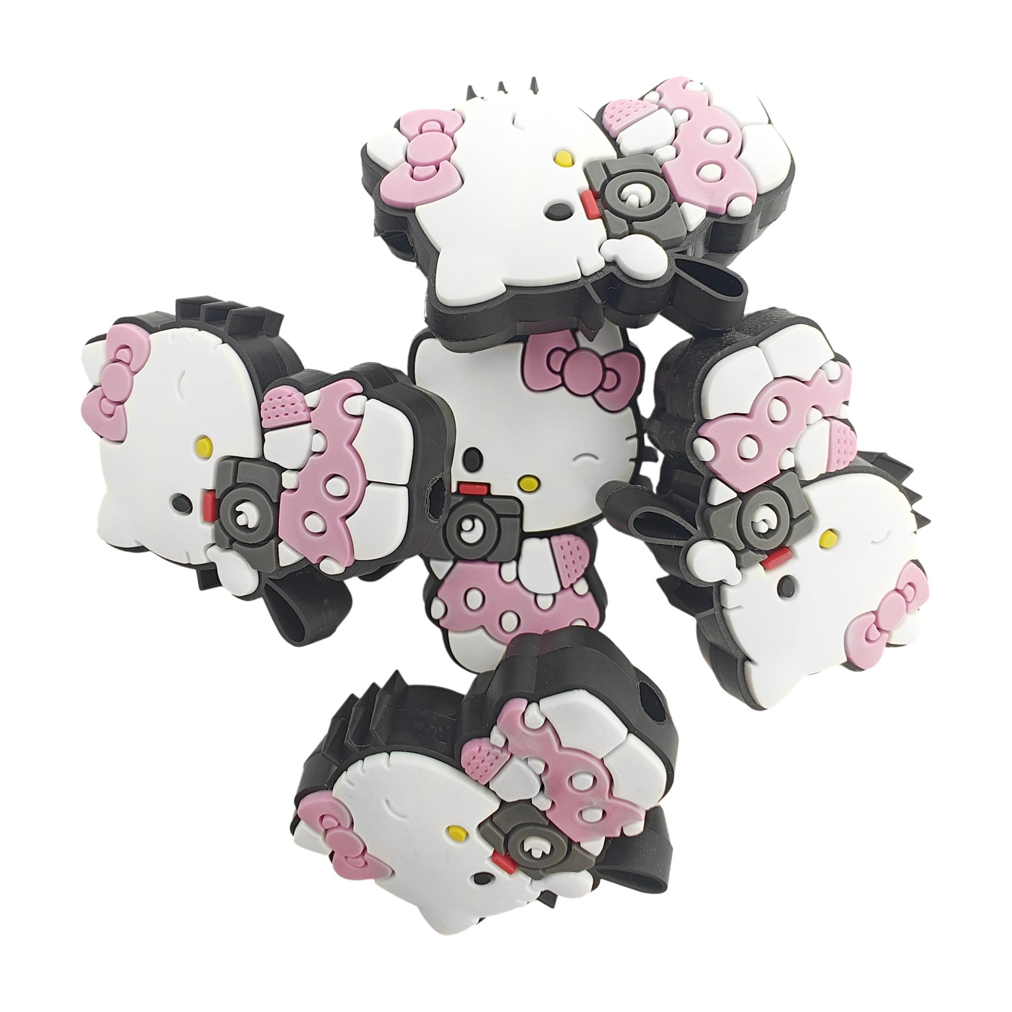 Hello Kitty Fotografa in Silicone 33x29mm - Rosa