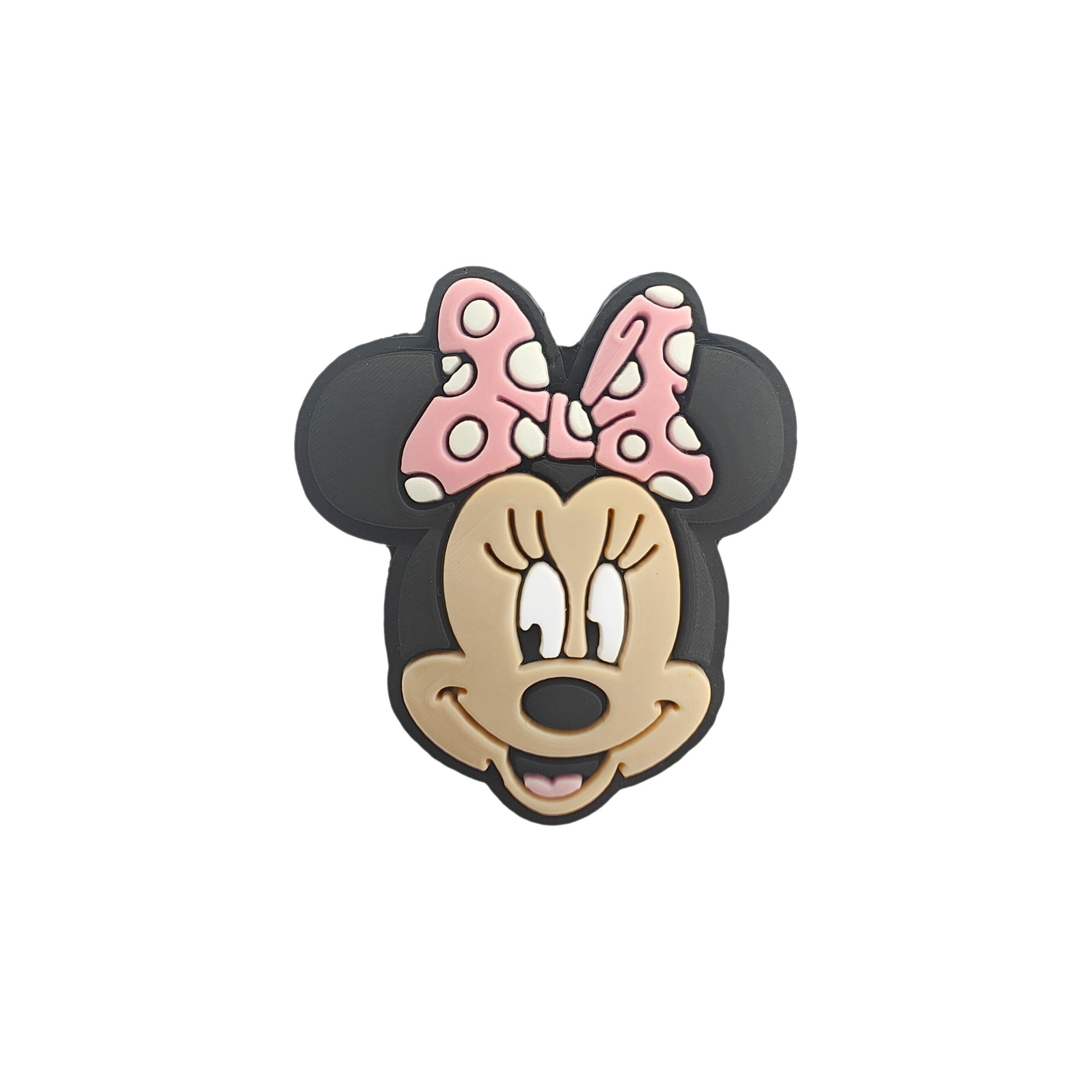 perlina separatore minnie mouse 28x27mm in silicone alimentare per personalizzare penne portachiavi collane braccialetti