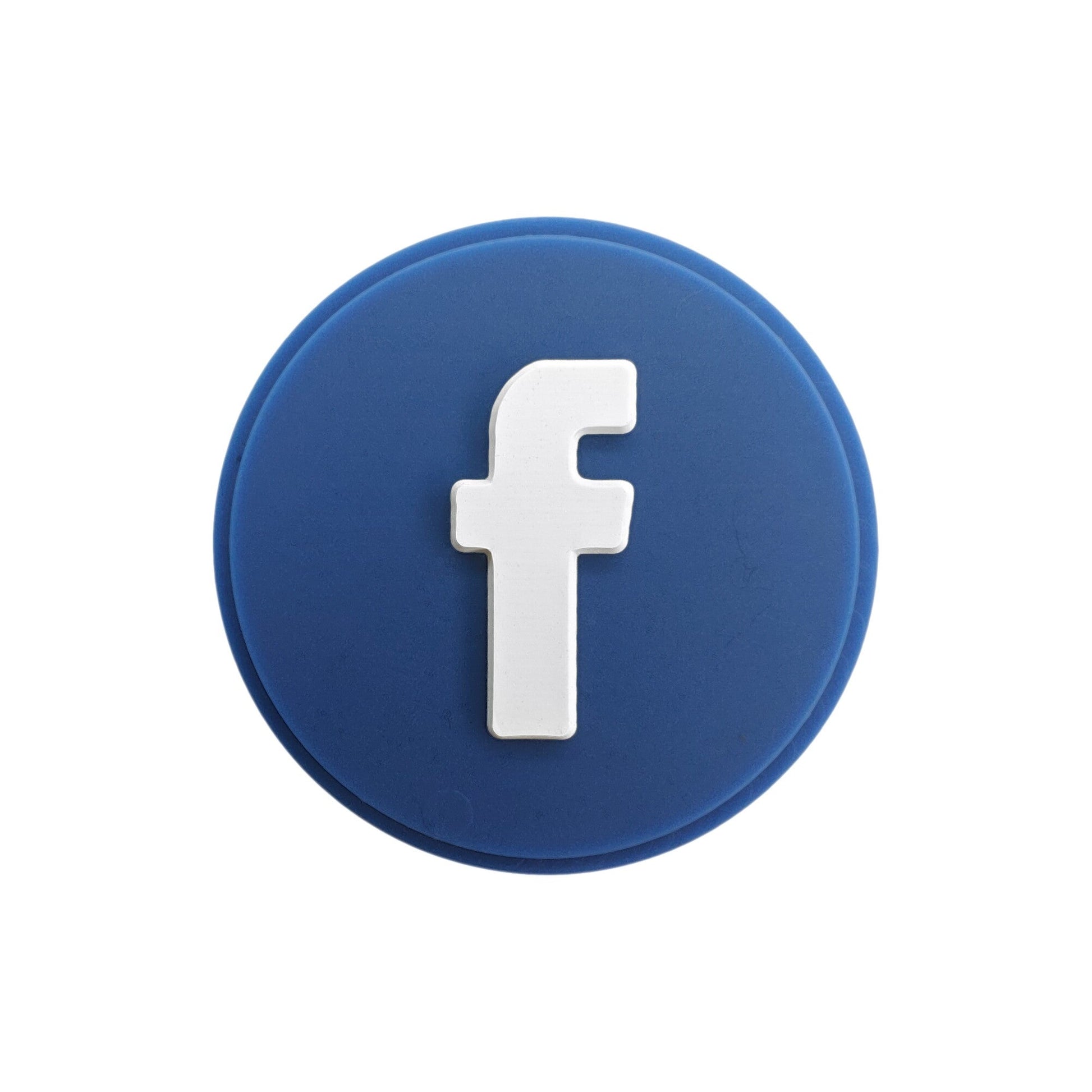 perlina separatore logo facebook 25mm in silicone alimentare per personalizzare penne portachiavi collane braccialetti