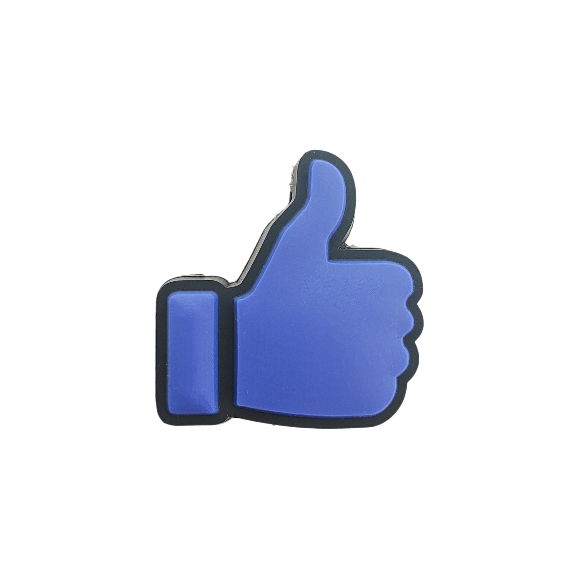 perlina separatore like facebook 24x22mm in silicone alimentare per personalizzare penne portachiavi collane braccialetti