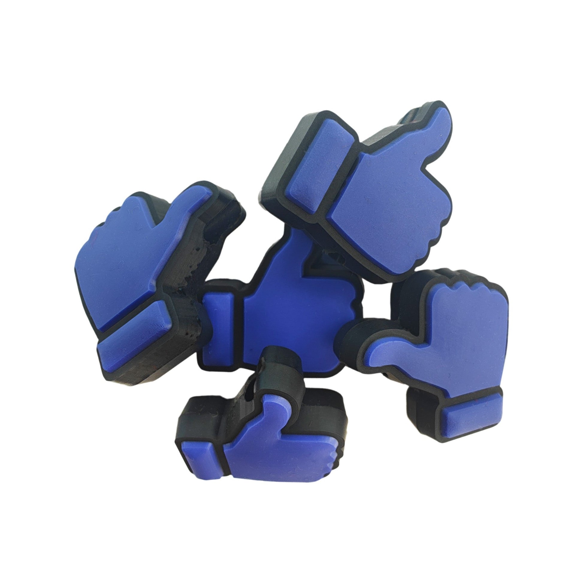 perlina separatore like facebook 24x22mm in silicone alimentare per personalizzare penne portachiavi collane braccialetti