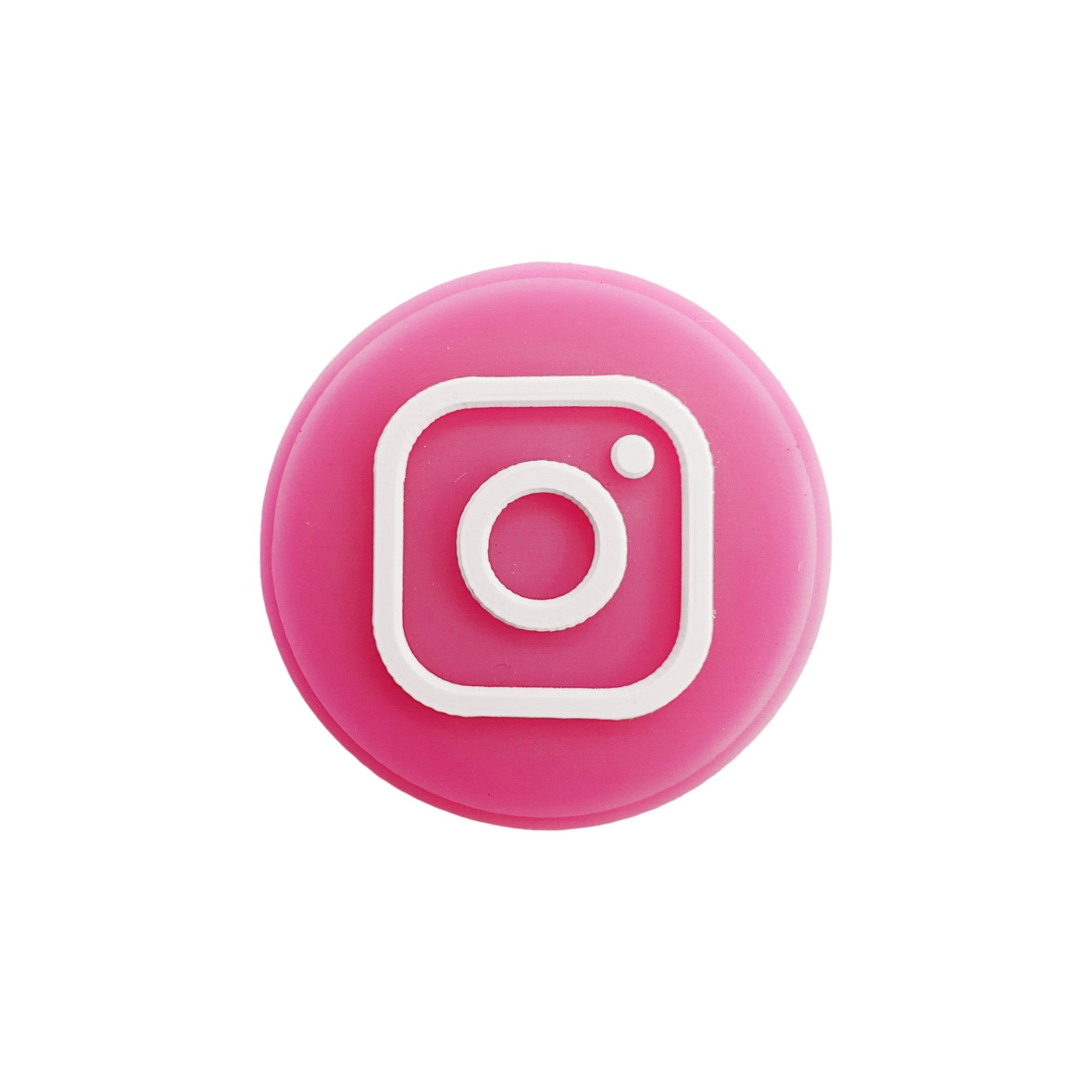perlina separatore logo instagram 25mm in silicone alimentare per personalizzare penne portachiavi collane braccialetti