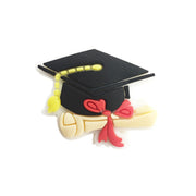 perlina separatore cappello laurea 31x24mm in silicone alimentare per personalizzare penne portachiavi collane