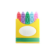 perlina separatore matite 33x22mm in silicone alimentare per personalizzare penne portachiavi collane