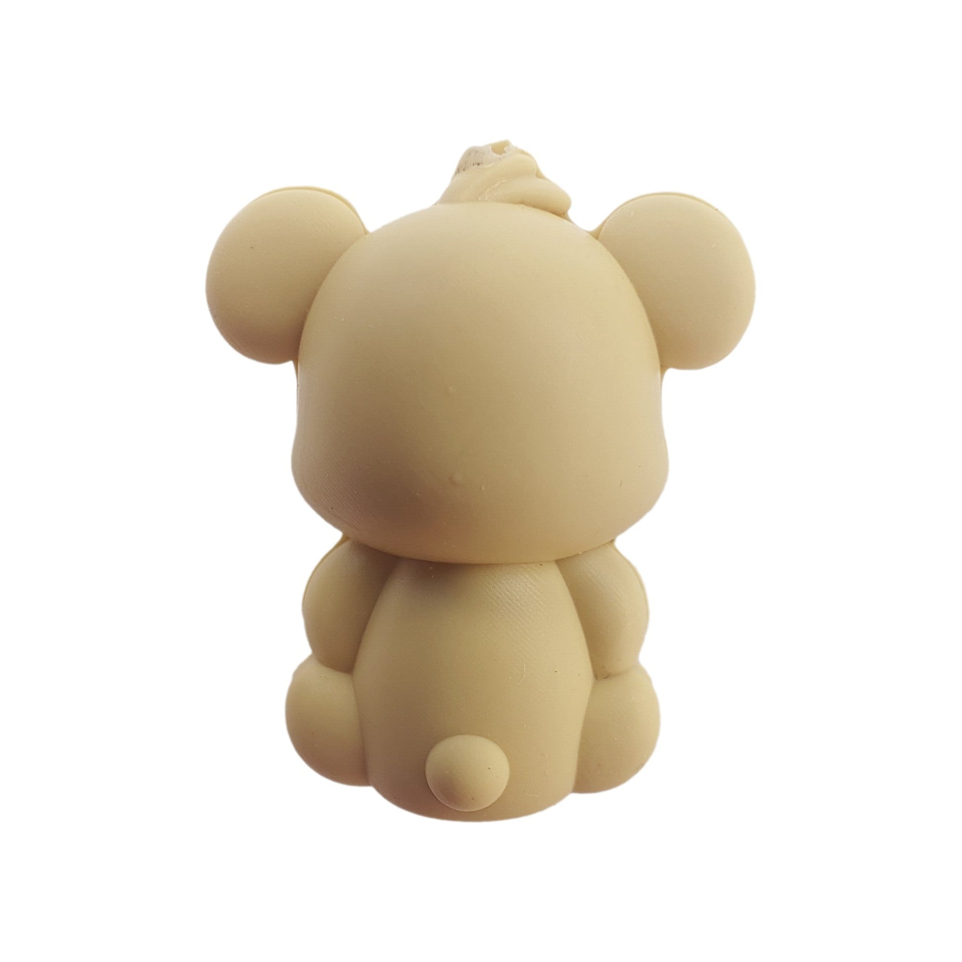 perlina separatore orsetto 3d 28x22mm in silicone alimentare per personalizzare penne portachiavi collane