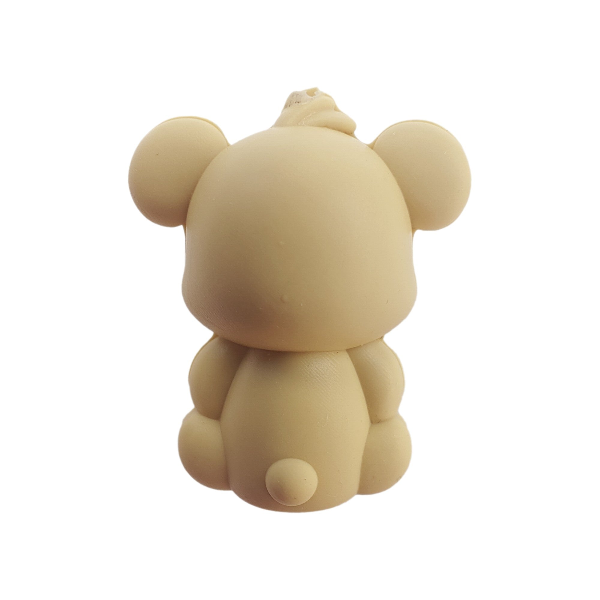 perlina separatore orsetto 3d 28x22mm in silicone alimentare per personalizzare penne portachiavi collane