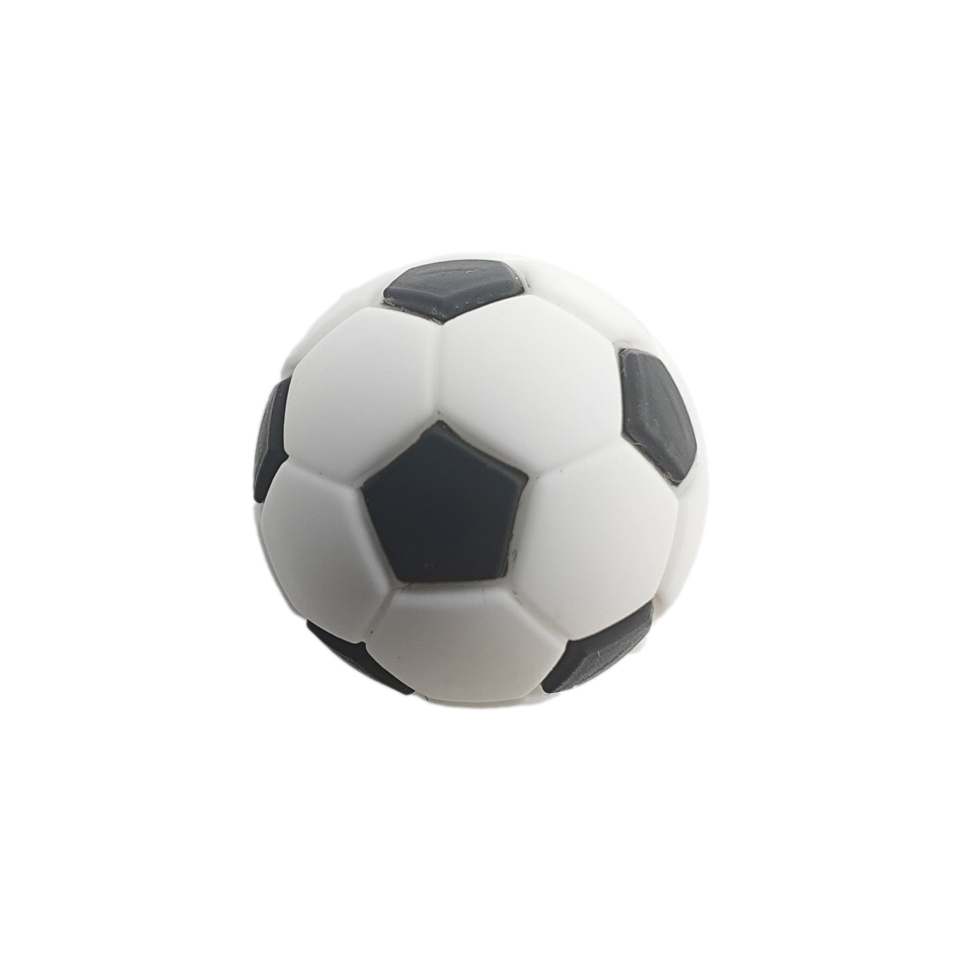 perlina separatore palla da calcio juve 3d 18mm in silicone alimentare per personalizzare penne portachiavi collane
