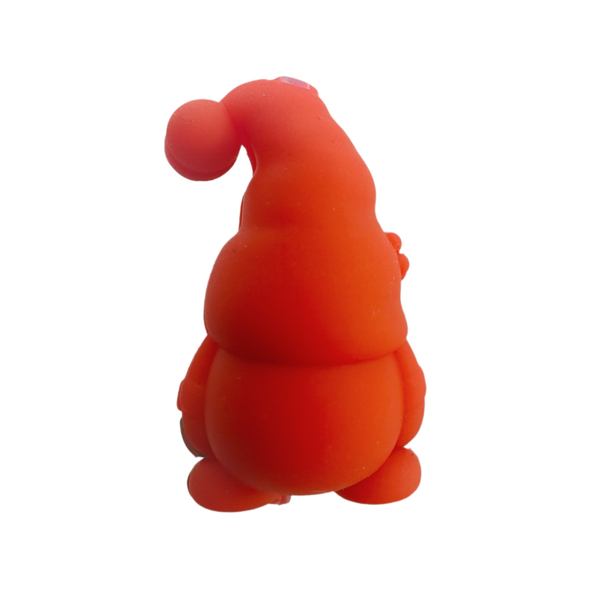 perlina separatore gnomo natalizio 3d 30x17mm in silicone alimentare per personalizzare penne portachiavi collane
