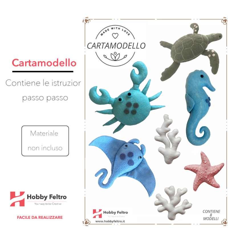 cartamodello digitale animali marini
