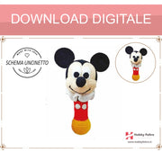 schema per uncinetto sonaglio per neonati topolino pdf digitale