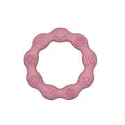 massaggiagengice rotondo 83mm rosa antico per dentizione neonati