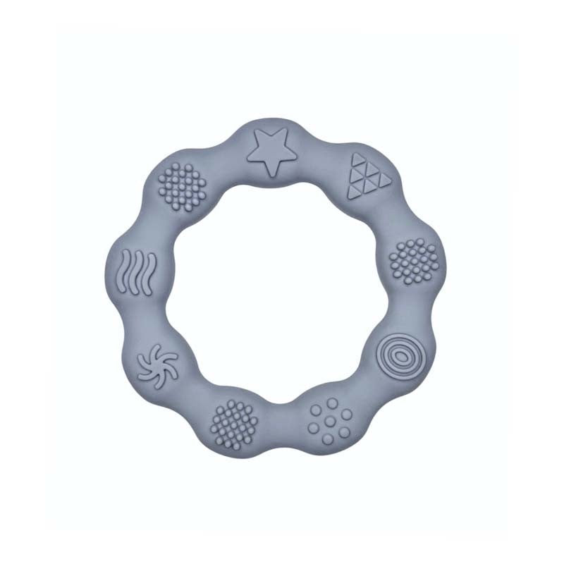 massaggiagengive rotondo 83mm azzurro per dentizione neonati