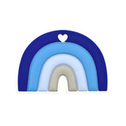 massaggiagengive arcobaleno 90x63mm azzurro per dentizione neonati