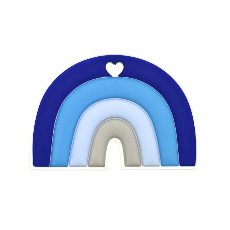 massaggiagengive arcobaleno 90x63mm azzurro per dentizione neonati