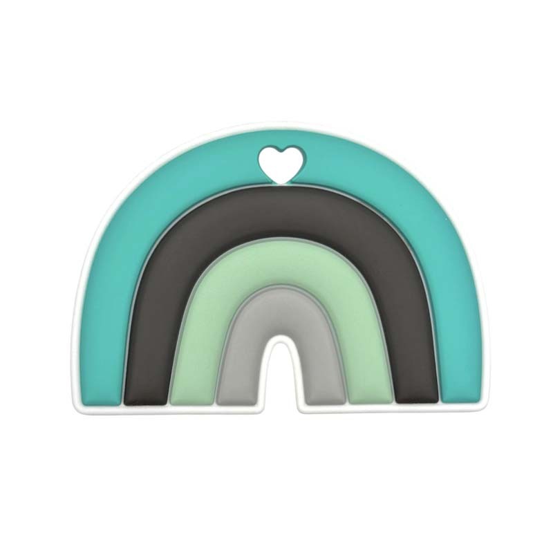 massaggiagengive arcobaleno 90x63mm verdino per dentizione neonati