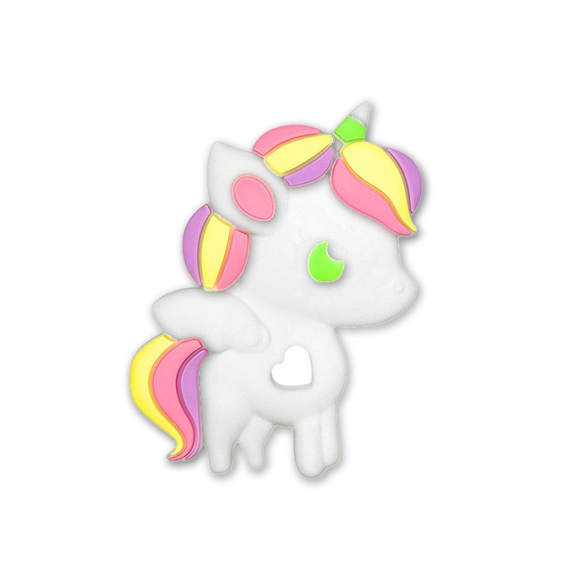 massaggiagengive unicorno 90x70mm bianco per dentizione neonati